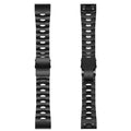 Simple silver, black, and titanium colour watch straps for Garmin Jiaming Fenix series in 22mm and 26mm widths