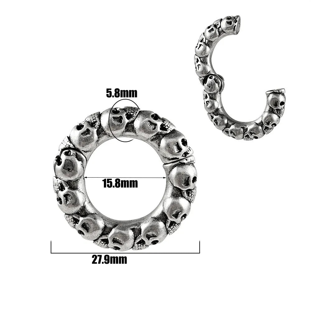 Fashion stainless steel totem pattern earrings showing electroplated colour options for OL style dressing