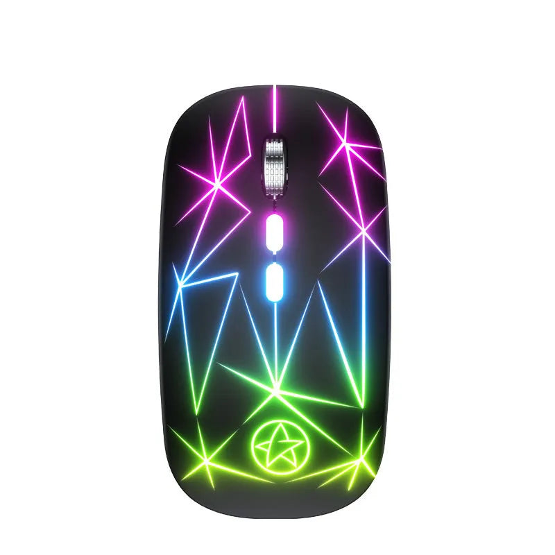 Wireless Bluetooth gaming mouse with metal scroll wheel in multiple colour options including star black and silver