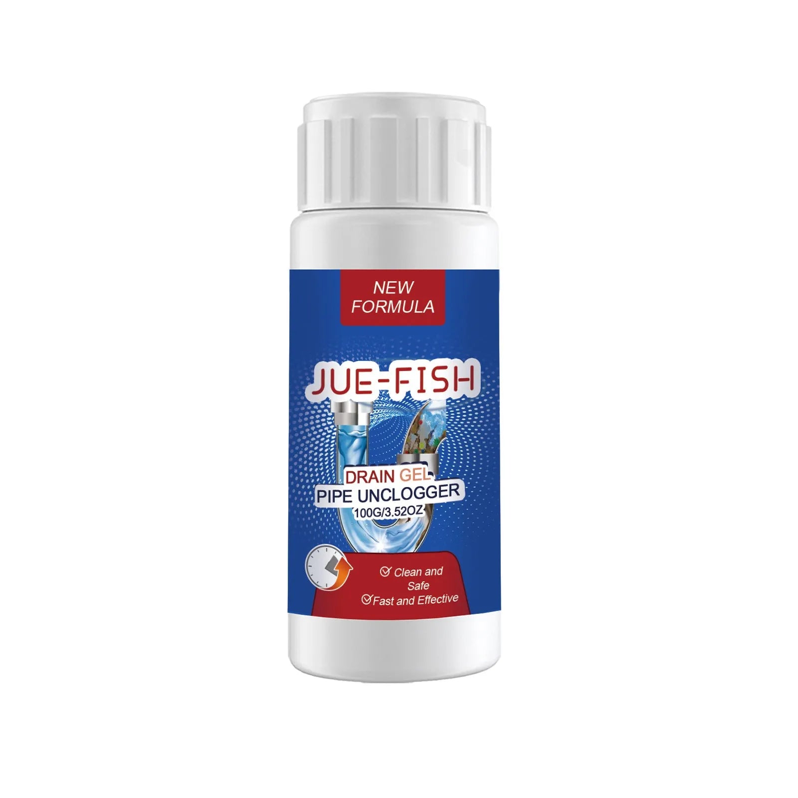 Pipe dredge agent 100g cleaning gel in 11cm container for sewer and toilet pipe maintenance