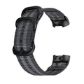 Fitbit Charge nylon replacement strap with three-ring buckle in Army Green colour
