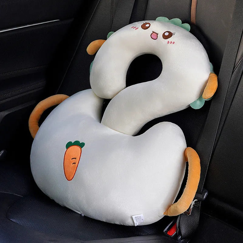 65x65cm cartoon animal cushion pillow with pp cotton filling showing cute animal question mark design