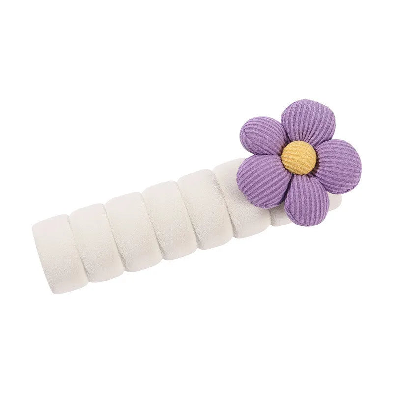 Round flower pattern door handle protective cover in multiple colour options