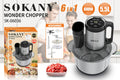 Stainless steel semi-automatic meat grinder with vegetable cutting and sausage making functions