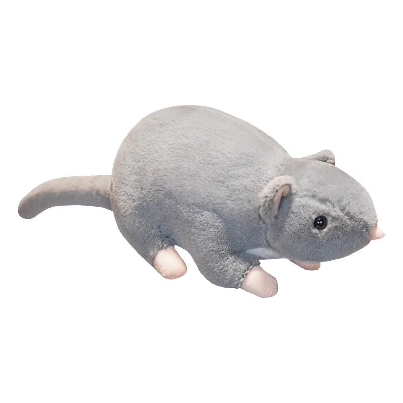 Cartoon mouse plush toy in three sizes: small 32cm, medium 50cm, and large 100cm.