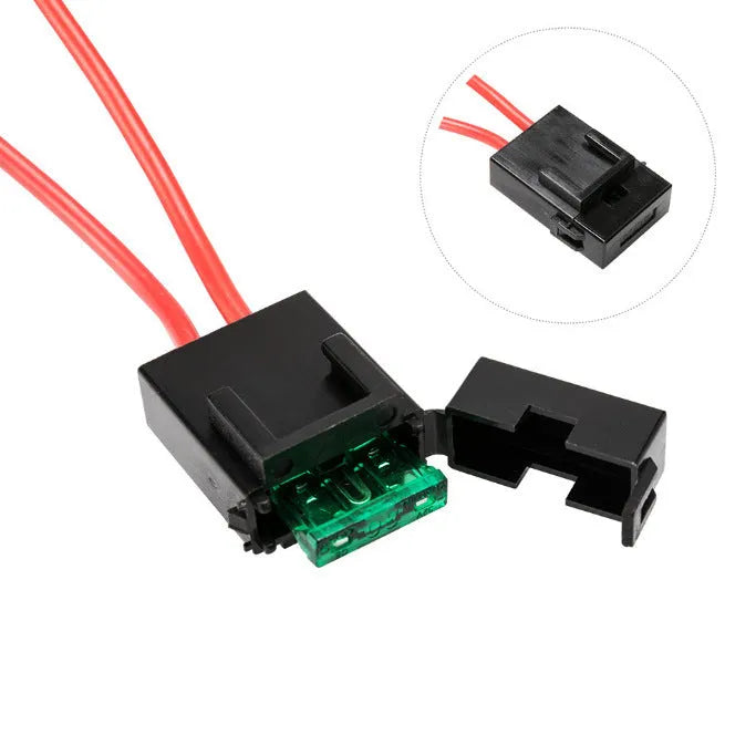 Off-road LED spotlight cable set with 2 metre black wiring and light bar switch