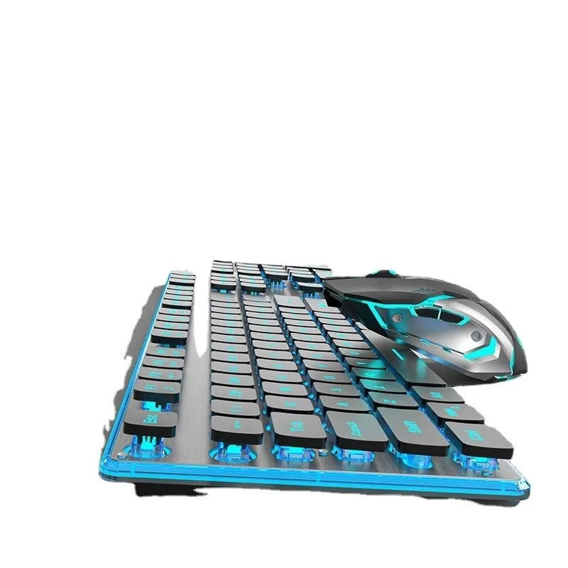 Wireless Bluetooth mute keyboard with backlit keys in cherry blossom pink colour option