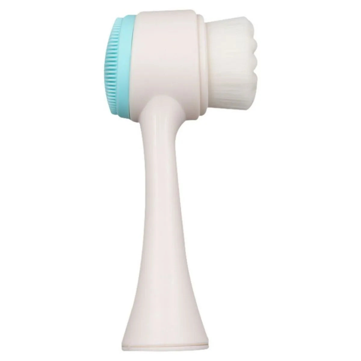 Blue nylon bristle pet paw brush with PP handle for dogs and cats.