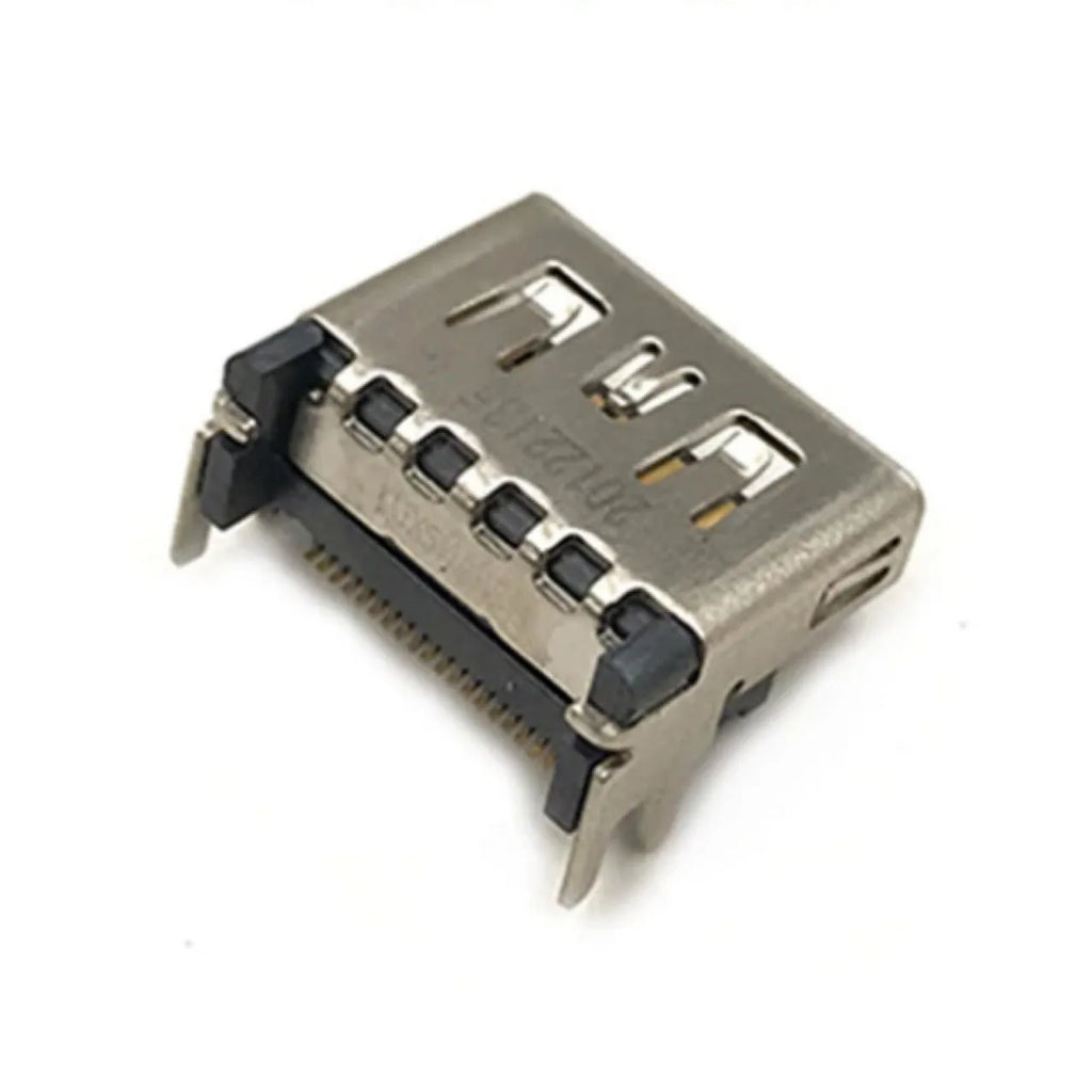 Silver HDMI interface host socket for gaming console accessories