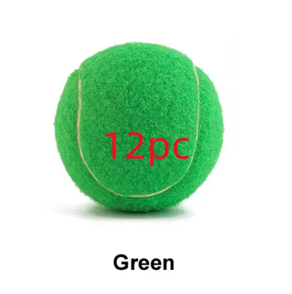 Colourful 6.3cm diameter rubber dog tennis ball toy for bite-resistant play