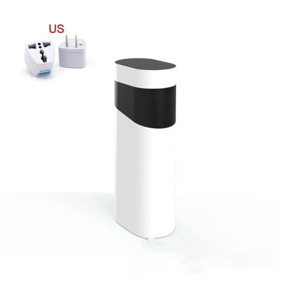 Desktop instant water dispenser with temperature control settings and compact design