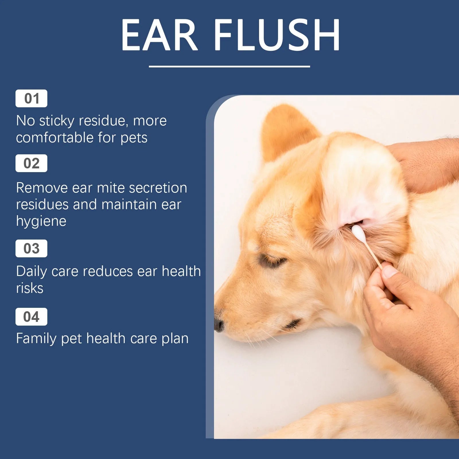 100ml bottle of dog and cat ear cleaning solution for gentle earwax removal