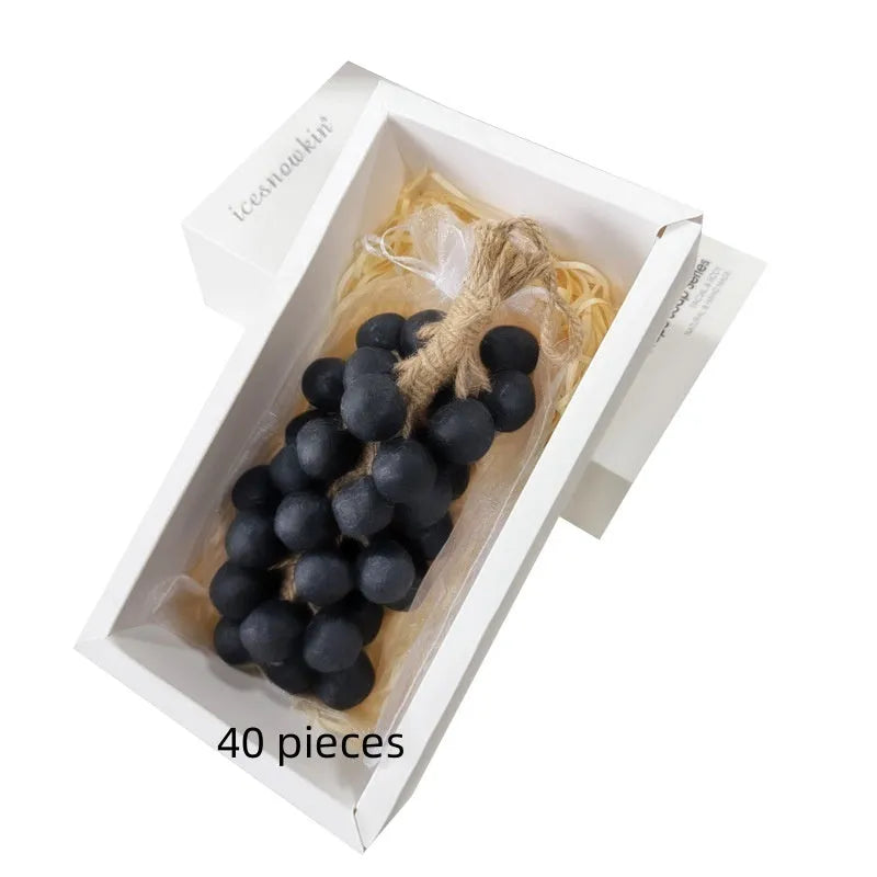 Handmade grape soap bar with 120g net content in black, green, purple and litchi scent varieties