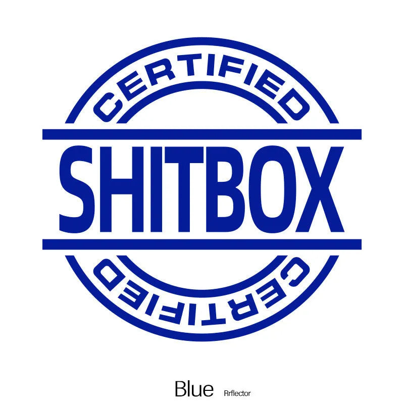 13x12cm vinyl car sticker in various colour options including glitter and metallic finishes