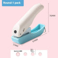 Small manual embossing punching machine with love, star, and circle pattern dies