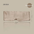 Mulberry silk sleep eye mask shown in champagne gold colour option for light blocking