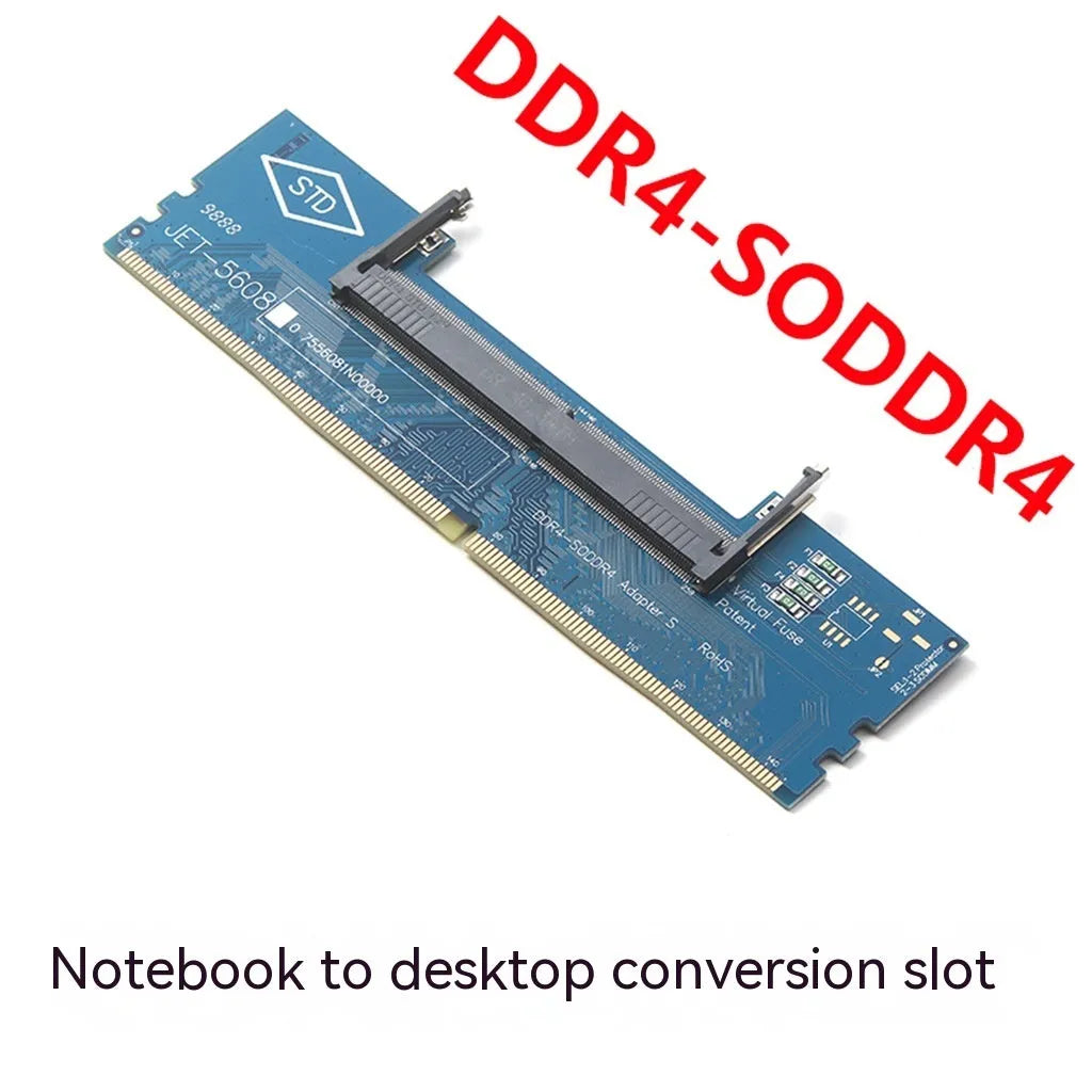 DDR4 laptop to desktop memory adapter card converting SO-DIMM to DIMM with electrostatic bag