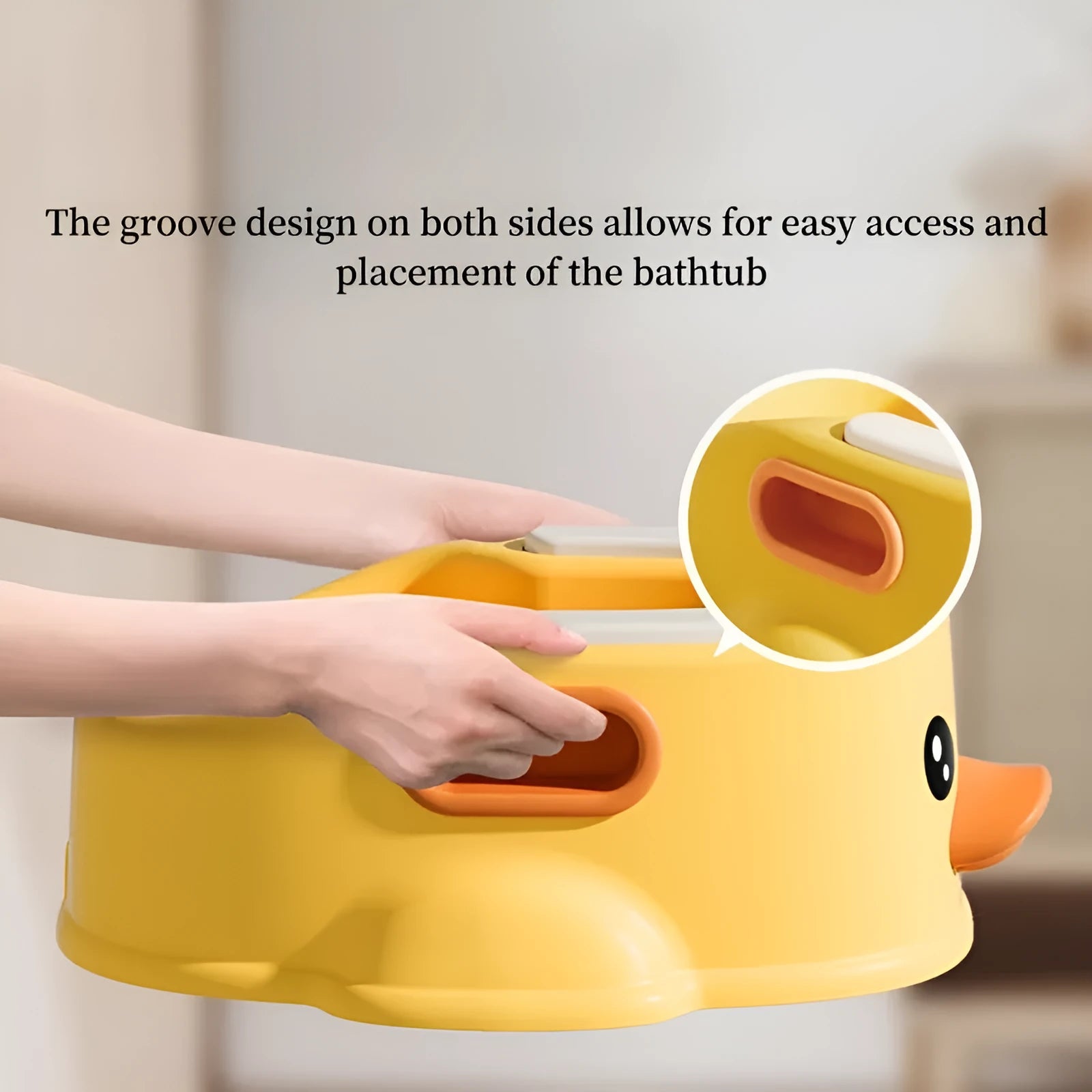 PVC duck-shaped bathtub for dogs and cats in blue, pink or yellow colours