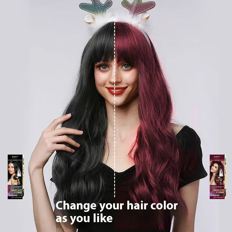 200ml hair dye colour cream containers in brown, wine red, and dark brown shades