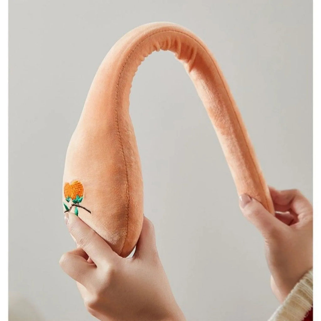 48 cm long manual massage stick with zipper closure and meridian flap persimmon wishful design
