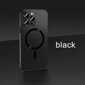 Aluminium alloy frame protective phone case for iPhone in dark purple, blue, silver, black, and gold colours.