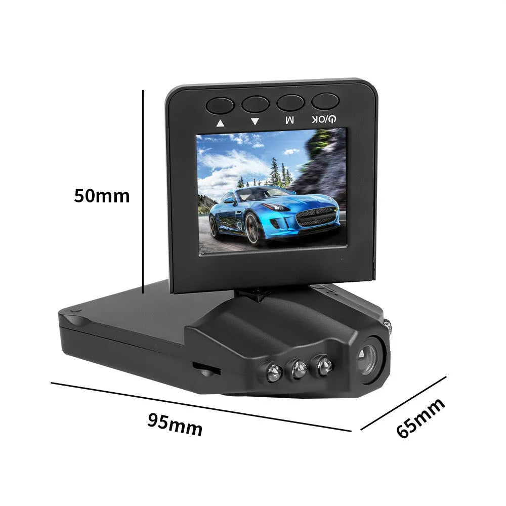 H198 car dashboard camera recorder with six infrared lights and aircraft nose design