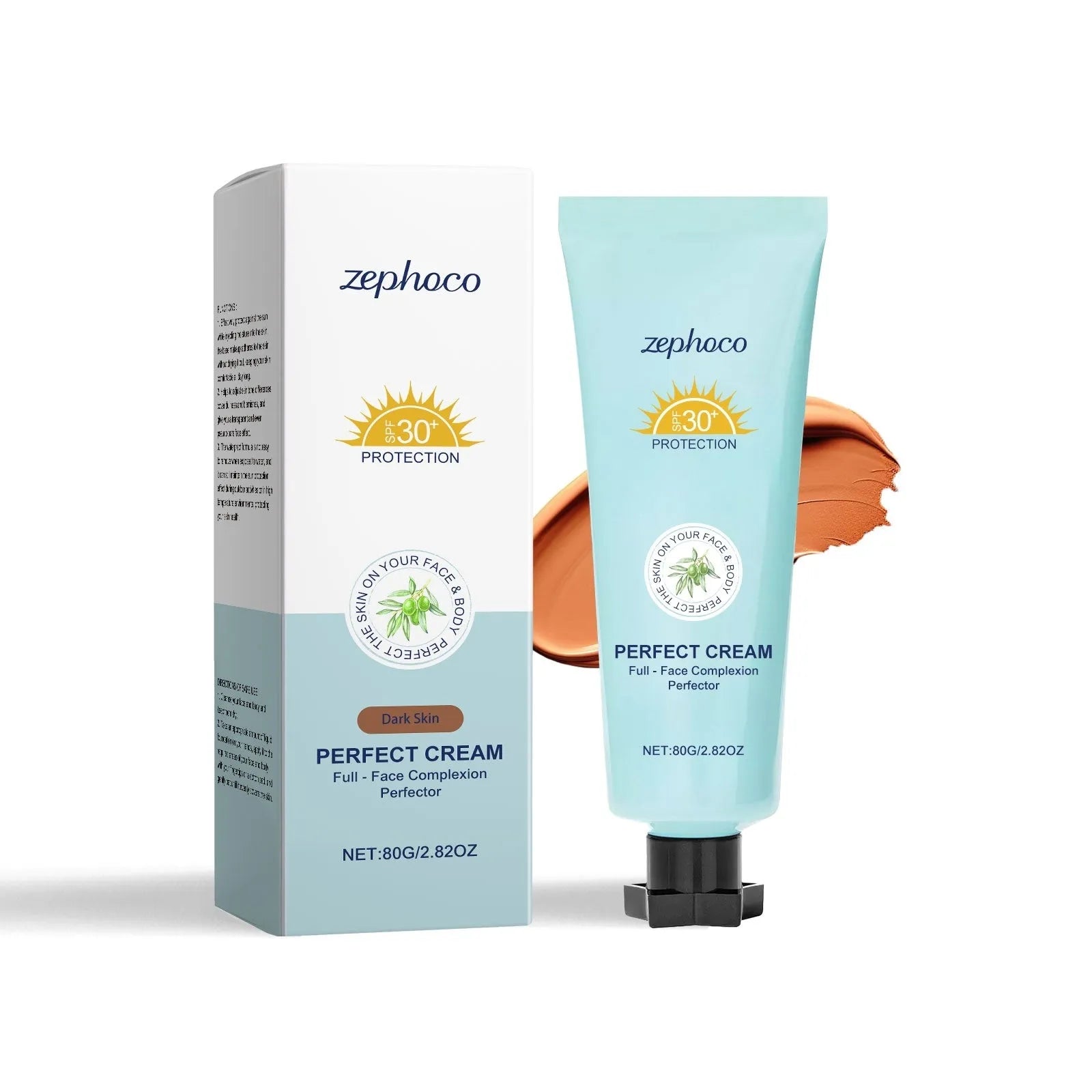 30ml bottle of Curdling Sunscreen Moisturising Liquid Foundation in three shade options.