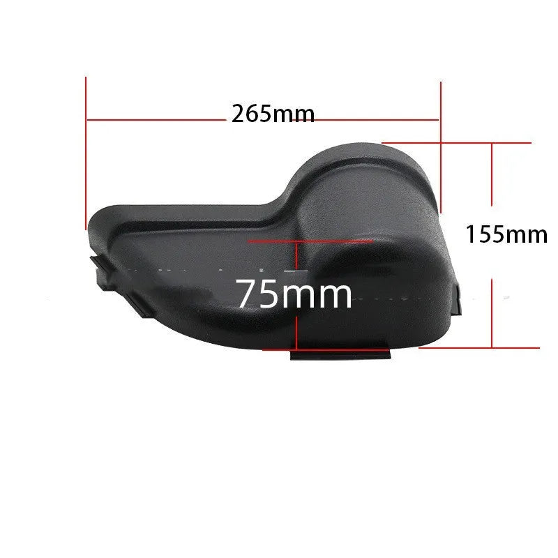 Black ABS plastic door storage box for Jeep Wrangler JK and JL models