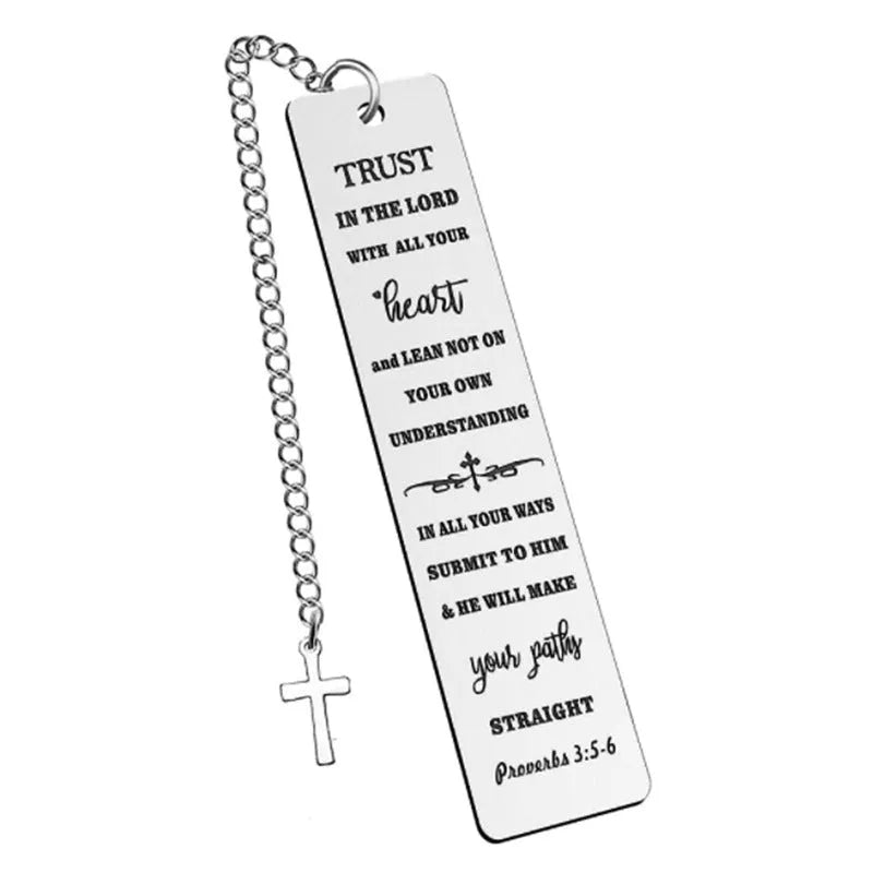 Stainless steel metal bookmark with European style design and CFS5170 steel colour finish