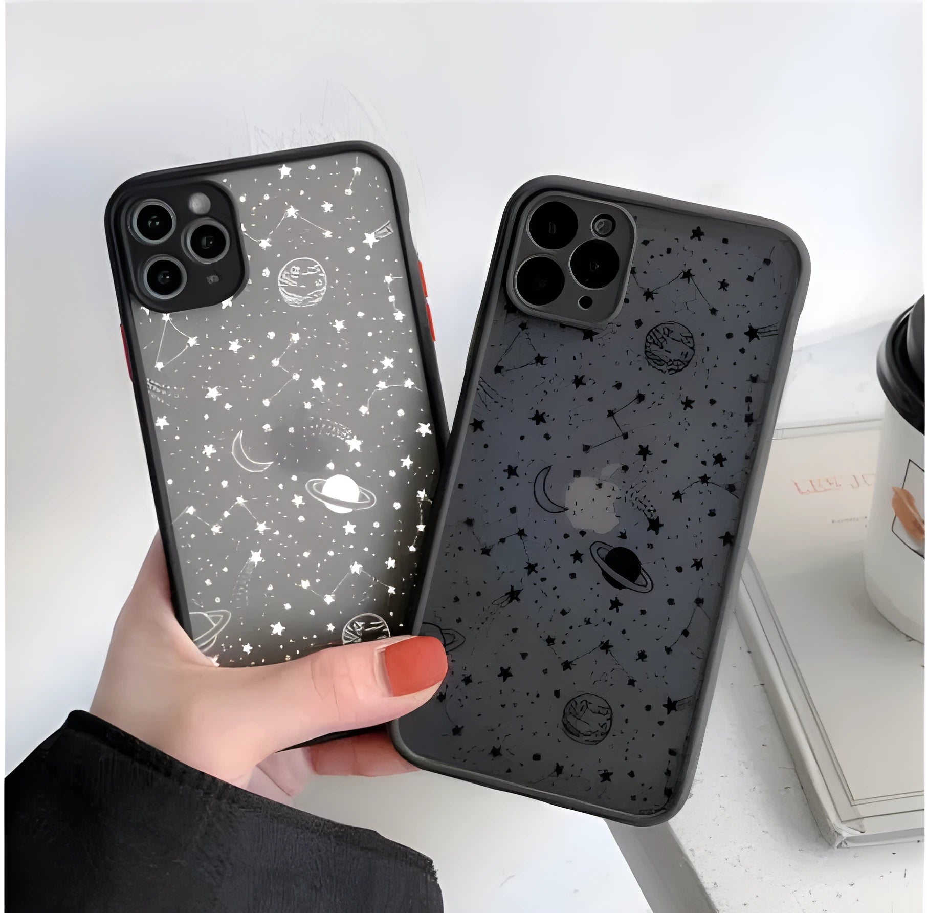 Clear transparent iPhone case with rubber bumper protection for multiple iPhone models