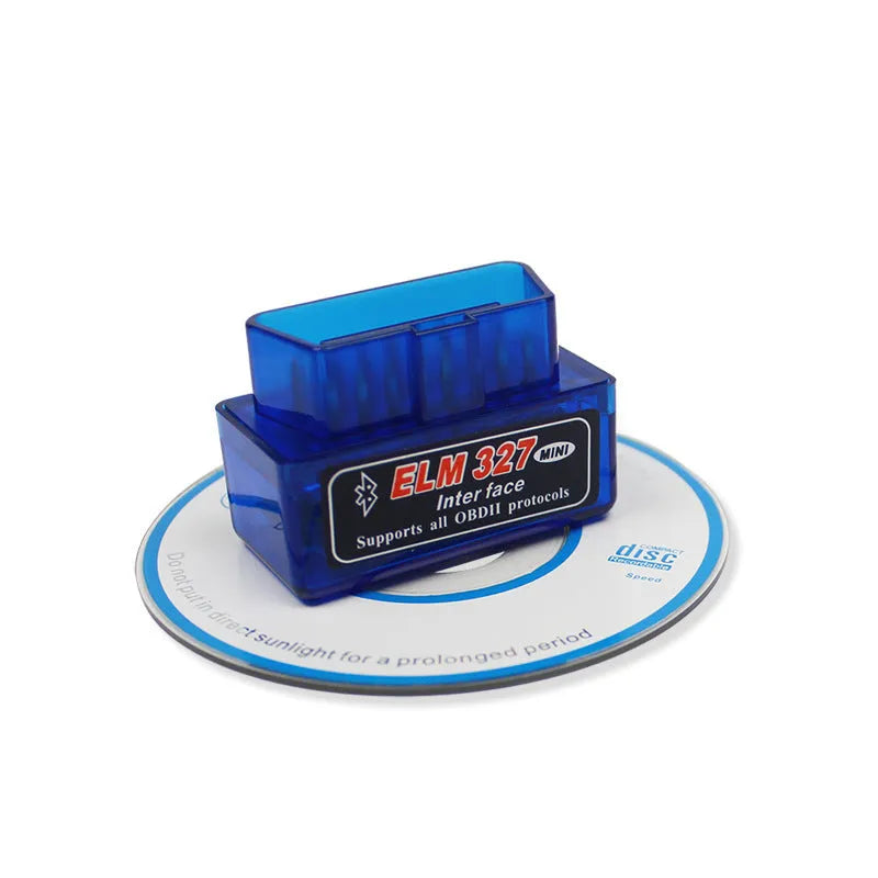 Bluetooth OBD2 auto fault detector with ELM327 chipset for vehicle diagnostics