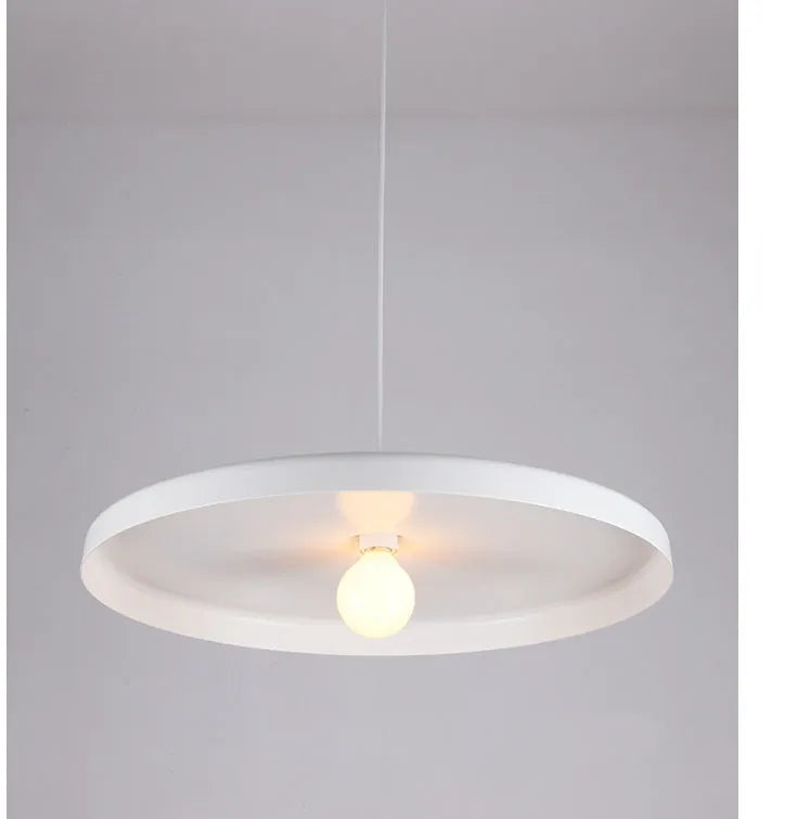 Black and white aluminium alloy restaurant chandelier pendant light in 35cm 50cm 60cm diameters