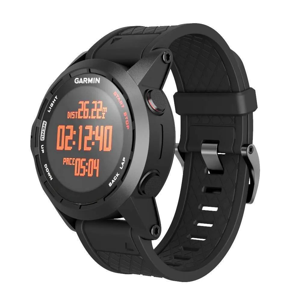 Jiaming 26mm silicone watch strap with stainless steel watch-button in multiple colour options