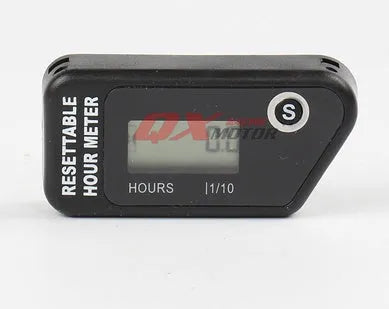 Black YSDS waterproof LCD digital countdown timer with 35mm mounting hole for maintenance reminders.