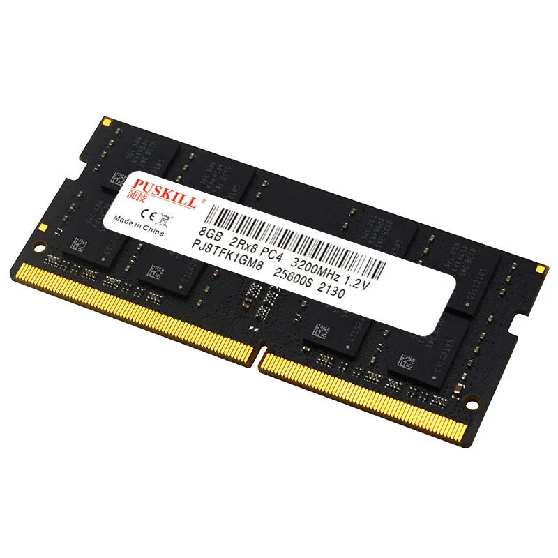 DDR4 notebook memory bar module showing 260-pin SODIMM connector and component layout