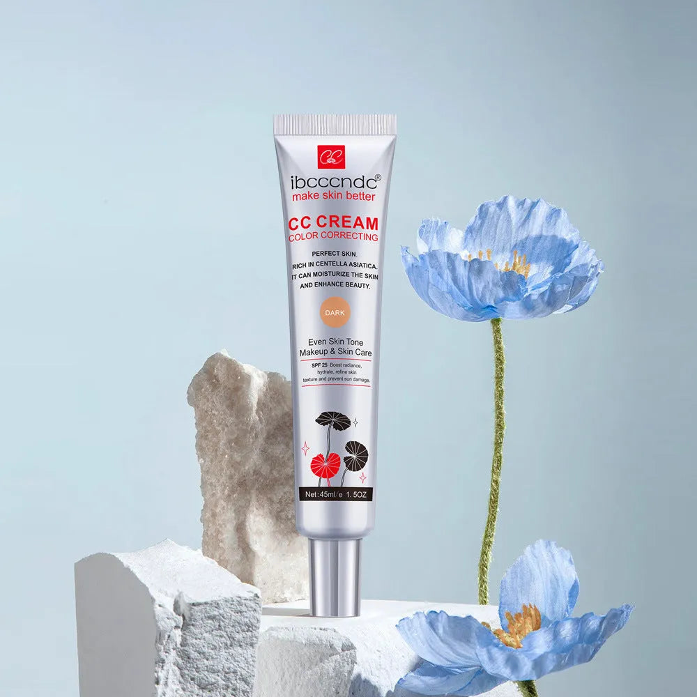 Erborian BCC Centella Asiatica CC cream tube in Light and Dark shades, a colour-correcting makeup base.