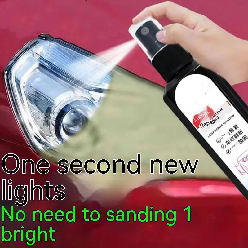100ml bottle of car headlight restoration liquid for plastic lens cleaning