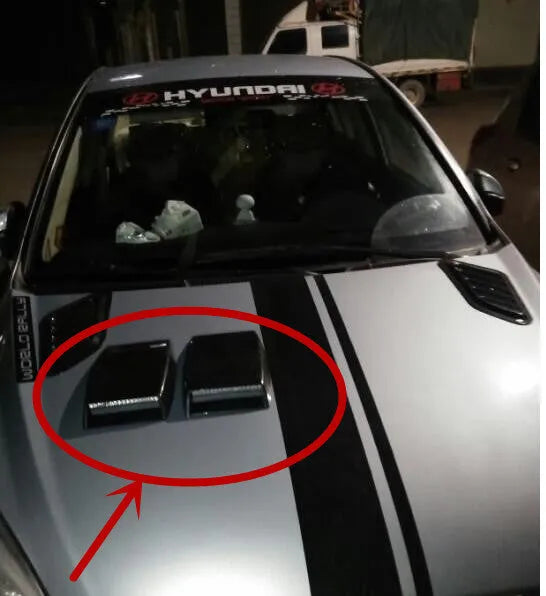 ABS plastic car dashboard decoration vent in black silver or white simulation air vent design
