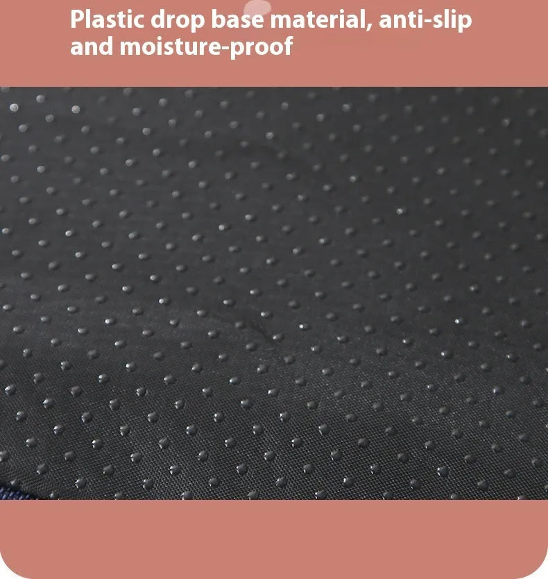 Memory sponge dog mat with removable Shu cotton velvet cover in brown colour
