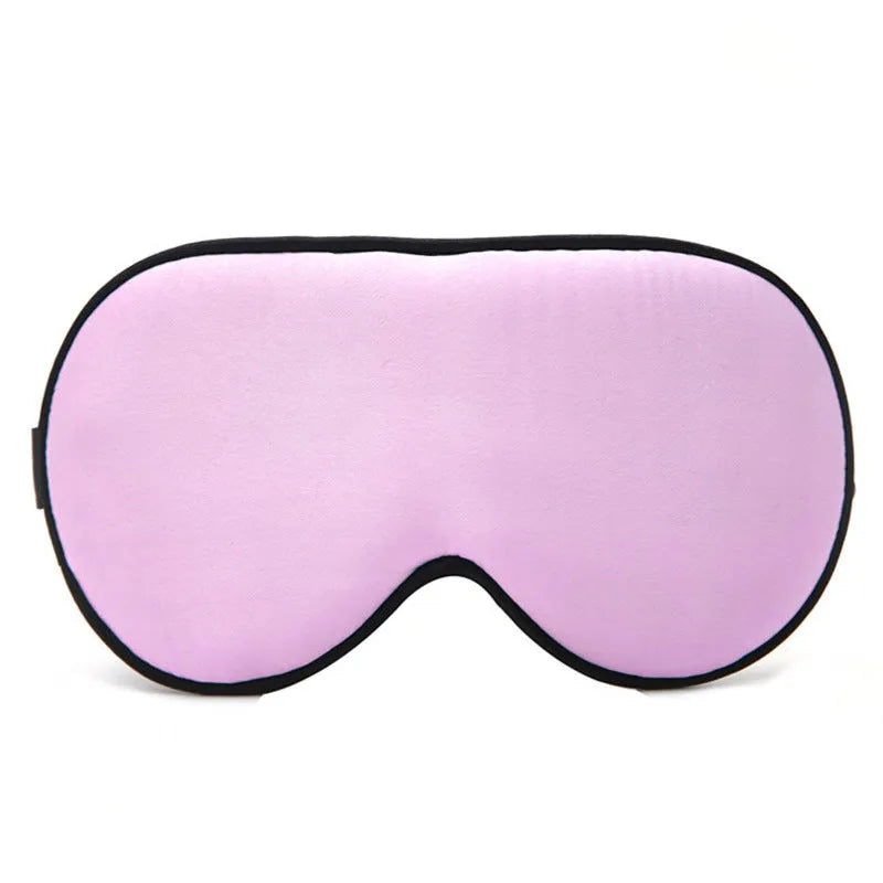 Double-sided mulberry silk sleep mask showing embroidered print in a selection of its 22 colour options.
