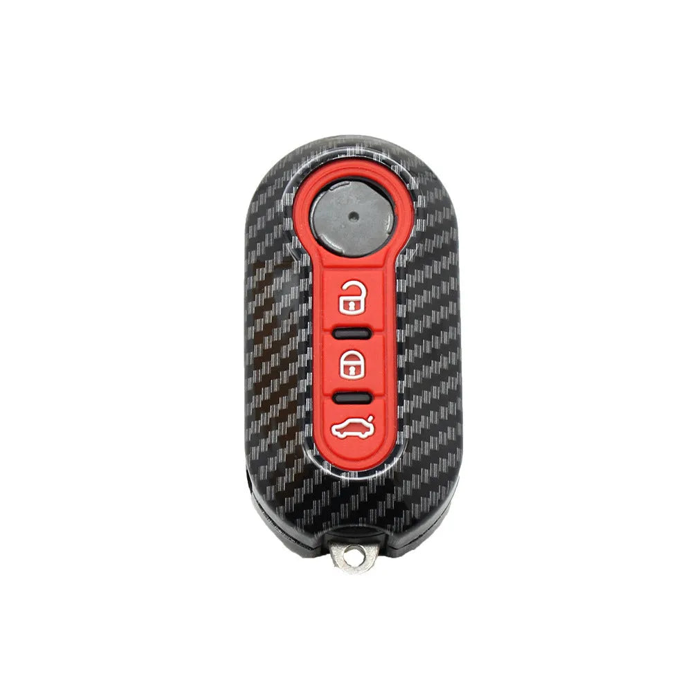 Fiat 500 Boyue Ottimo Viaggio ABS plastic remote key case in black red dark blue colours