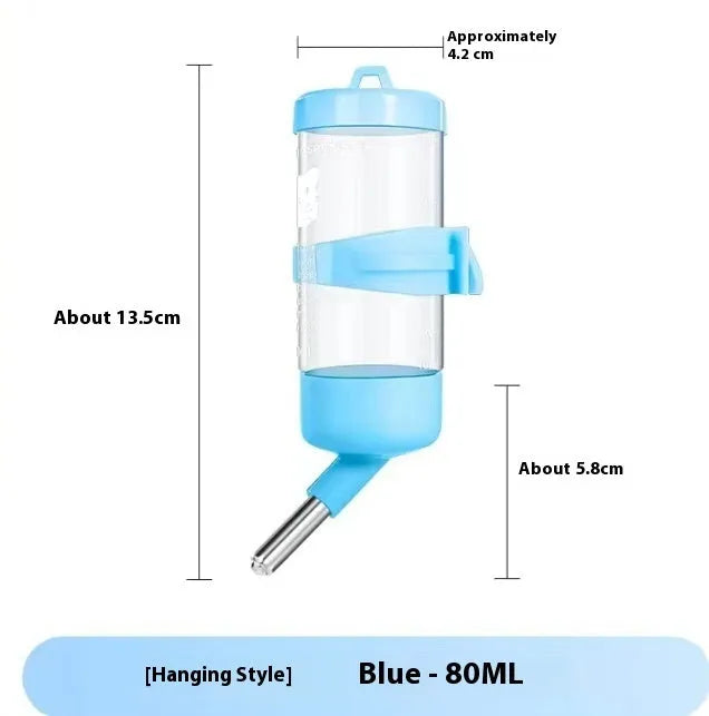 Ball kettle plastic pet water feeder in multiple colours with leak-proof design and glass measurement tube