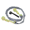 Cotton rope dog tug toy in twisted construction for chewing and interactive play