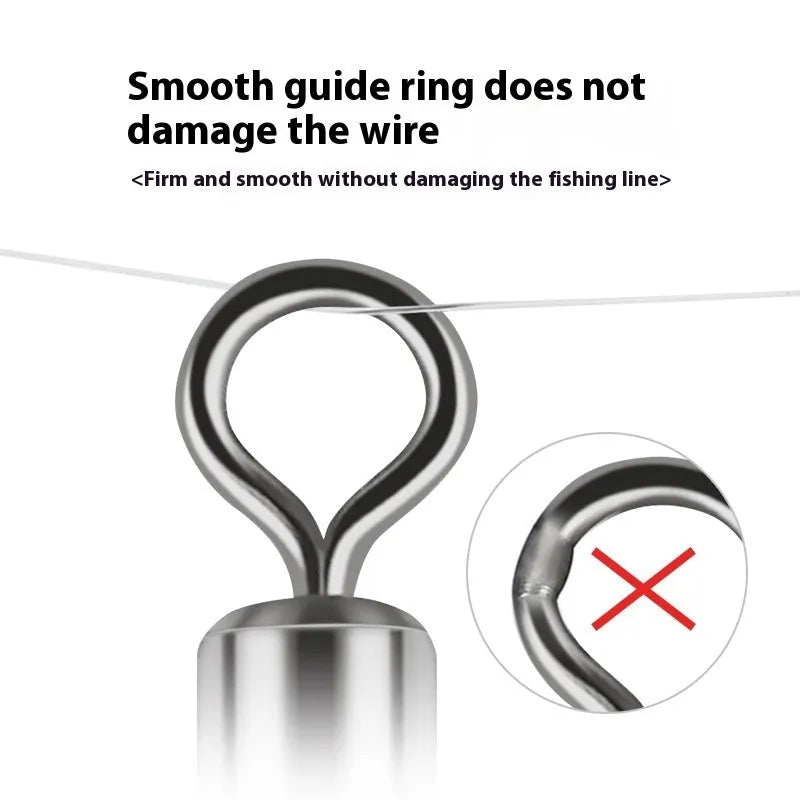 Copper three-fork luminous swivel bead and T-type balance fork ring fishing lure accessories.