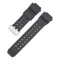 Camouflage pattern TPU rubber watch strap with silver buckle measuring 12+7cm length