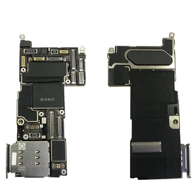iPhone 13 Pro mini replacement motherboard upper and lower board sections with bottom ID chip