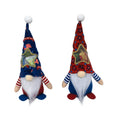 Faceless baby doll Rudolf candy bag decoration suit made from red and white polyester cloth, measuring 32cm by 12cm.