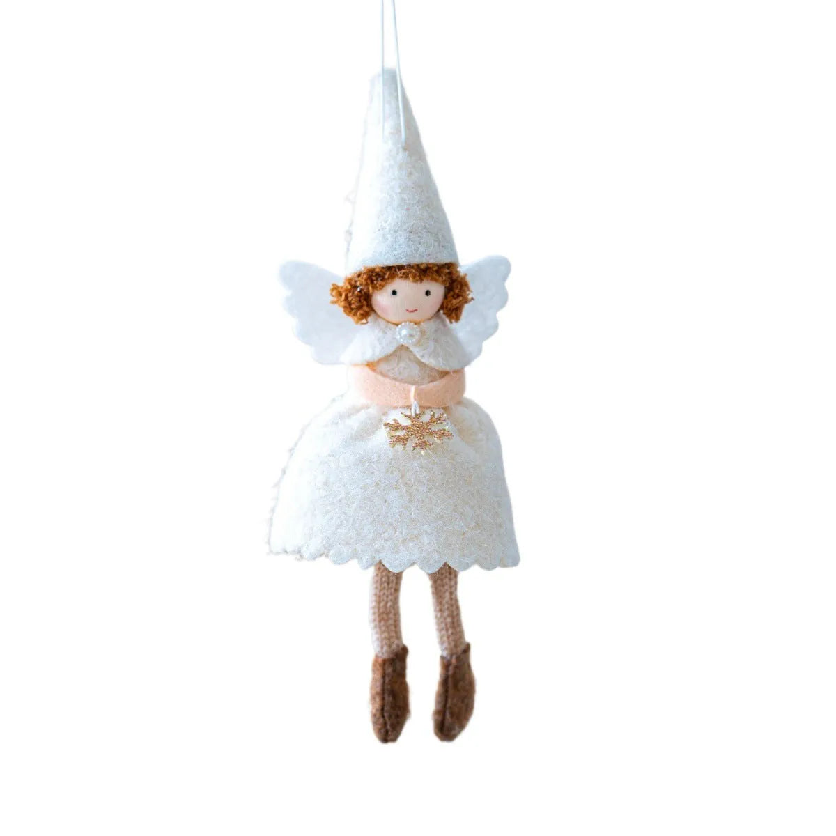 White cloth angel skirt Christmas tree pendant hanging decoration