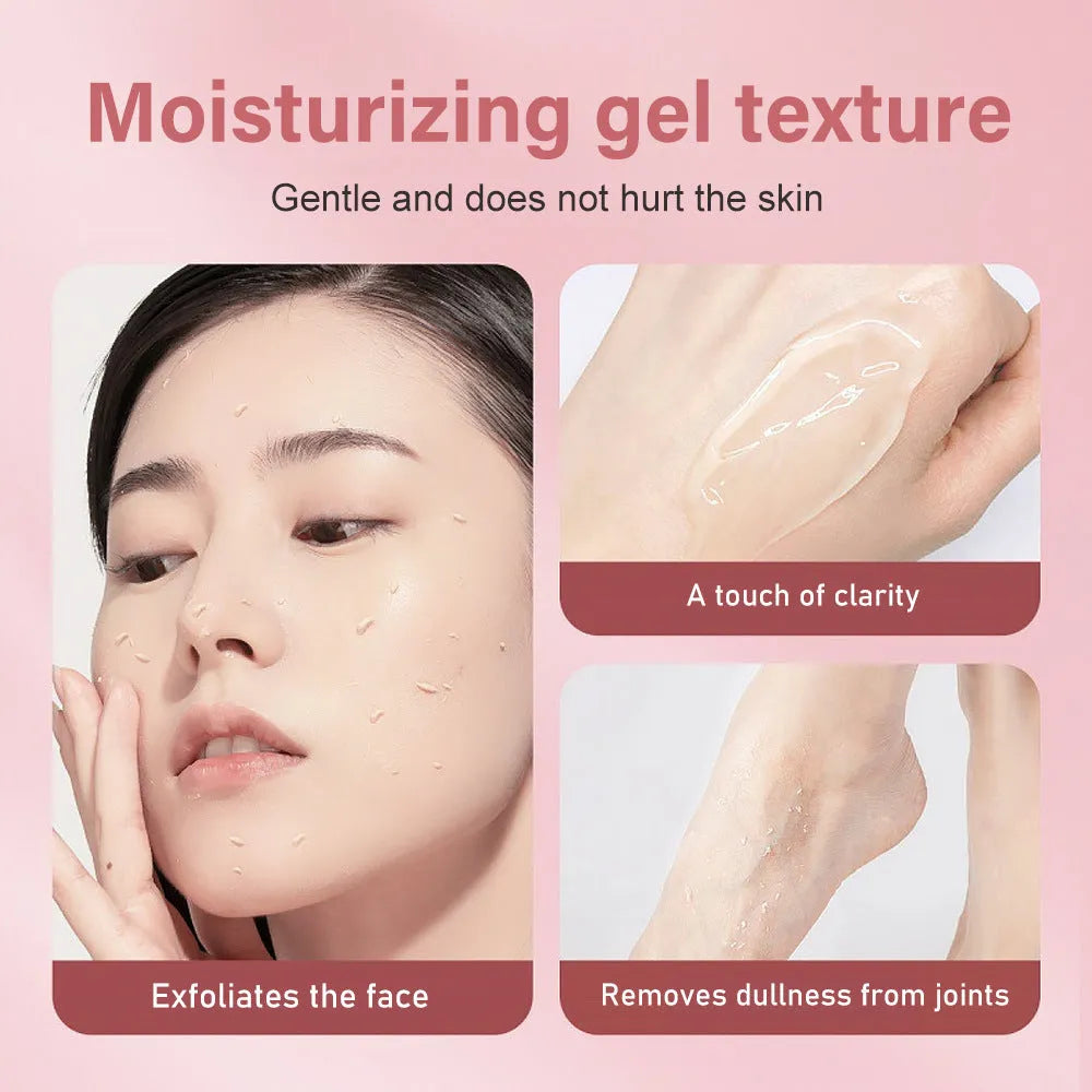 132g tube of moisturising facial exfoliating gel scrub for unisex skincare