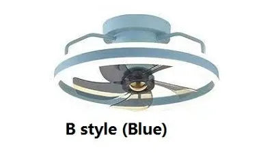 Modern simple ceiling fan lamp with light 500mm diameter PC blades acrylic lampshade